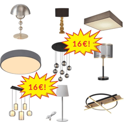16 € Lampen-Mix Kategorie A/B/C, bekannte Marken, Tisch Hänge Steh Dekolampen, Lagerware Deutschland, Mindestmenge 25 Stk.