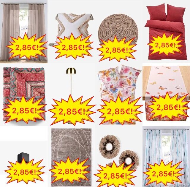 ab 2,85 € Haushaltswaren Stock Mix, Kategorie A, Bettwäsche Handtücher Lampen Badematten, Lagerware, sofort versandbereit