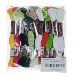 Amigurumi-Bausatz - Garn DMC UPS 24 Roter Panda + Henne + Leopard + Orca