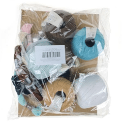 Amigurumi-Bausatz - Garne DMC 14 Bär + Elefant + Igel + Zebra + Wal