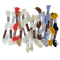 Amigurumi-Bausatz - Garne DMC UPS 10 Panda + Giraffe + Hirsch + Lamm + Otter