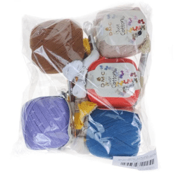 Amigurumi-Set - Garne DMC 22 Walross + Goldfisch + Kiwi + Gorilla + Hai