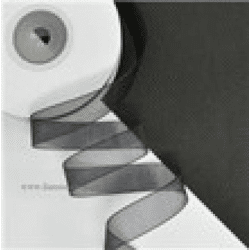 Chiffonband schwarz (1/2