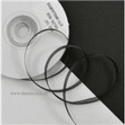 Chiffonband schwarz (1/4