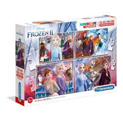 Clementoni 21411 - 20+60+100+180 Teile Progressive Puzzles - Disney Frozen 2