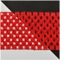 Durchbrochenes Gummi TUTU rot, 7cm, A001 10 m