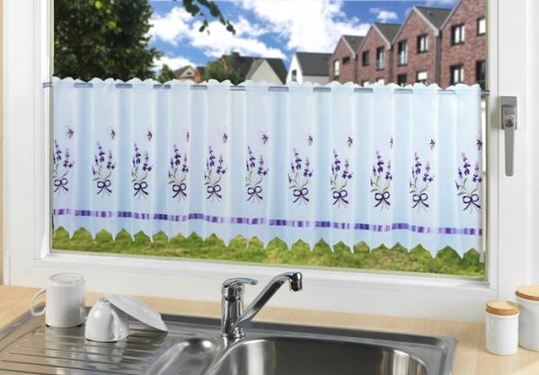 Fensteraufkleber, Café-Gardine, lavendel WENKO