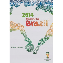 FIFA World Cup Poster Brasilien 2 - BRAZIL 50x40 cm