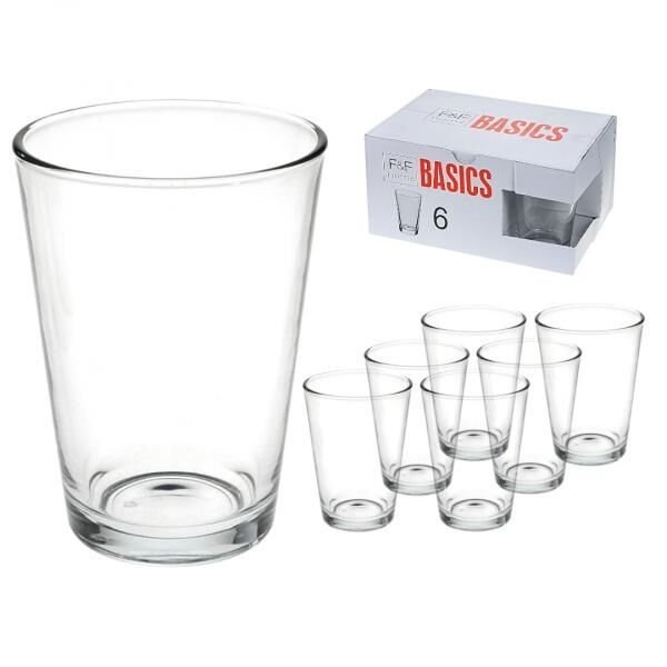 Glas im 6er-Satz 110x80 mm 300 ml