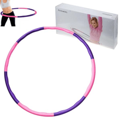 Hula Hop mit Massage Tabs faltbar 95-100 cm rosa lila