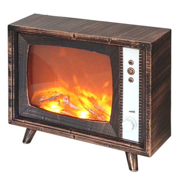 TV-Kamin 30x25x11 cm LED, Batterien, USB