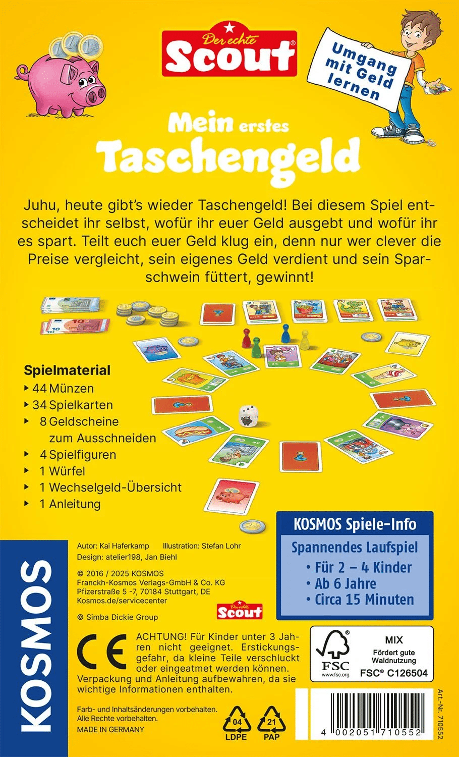 Kosmos 710552 - Scout Mein erstes Taschengeld - Umgang mit Geld lernen