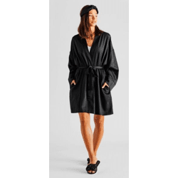 Layos Lyocell Bademantel schwarz S/M Home&You