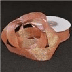 Metallisiertes Band 25mm, 012 rosa (25 yds) 22.86 m