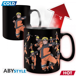 NARUTO SHIPPUDEN - Mug HeatChange - 460 ml - Multicloning-cardboardx2