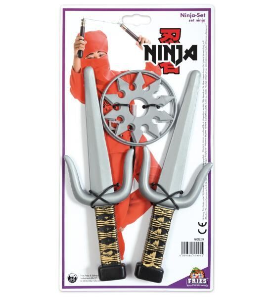Ninja-Set- 4-teilig - 24 cm - Adult