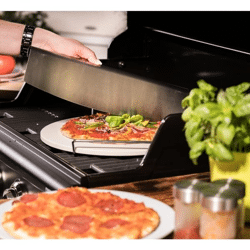 Runder Pizzastein mit Griff 36cm