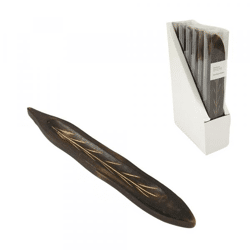 Premium collection wooden ladle, dark brown 28 cm