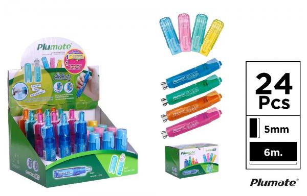 Radiergummi-Rollenset 12 Stk. + 12 Patronen - Display