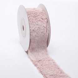 Rosa Pelz-Band 4 cm x 3 m