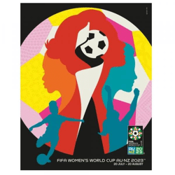 Sammlerposter FIFA FWWC 2022 Frauen-Weltmeisterschaft Offiziell 61x91,5 cm