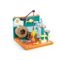 Sluban M38-B0919C - Girl's Dream Mini Handcraft - Katzenzimmer graue Katze