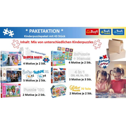 Sonderaktion: Trefl Kinderpuzzle Paket 43 Teile