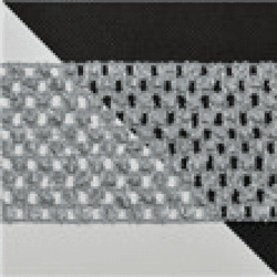 TUTU Silber durchbrochene elastische, 7cm, C501 10 m