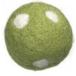 Deko-Kugel aus Wolle 4,5cm, grün