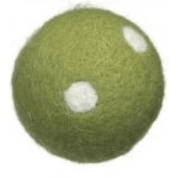 Dekokugel aus Wolle 6 cm, grün