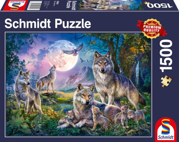 W&ouml;lfe - 1500 Teile Puzzle