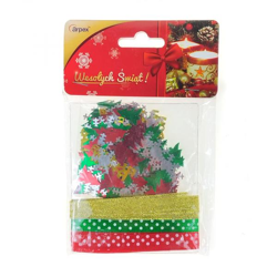 Bänder und Folienformen - Weihnachtsdekorationsset