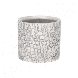 Blumentopf Arica Zylinder grau 9 cm