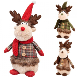 Decoration reindeer 40 cm 3 assorted