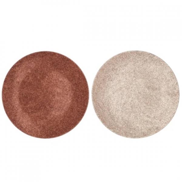 Dekoteller Melamin Shine bronze/nude 22 cm 2 Stück sortiert