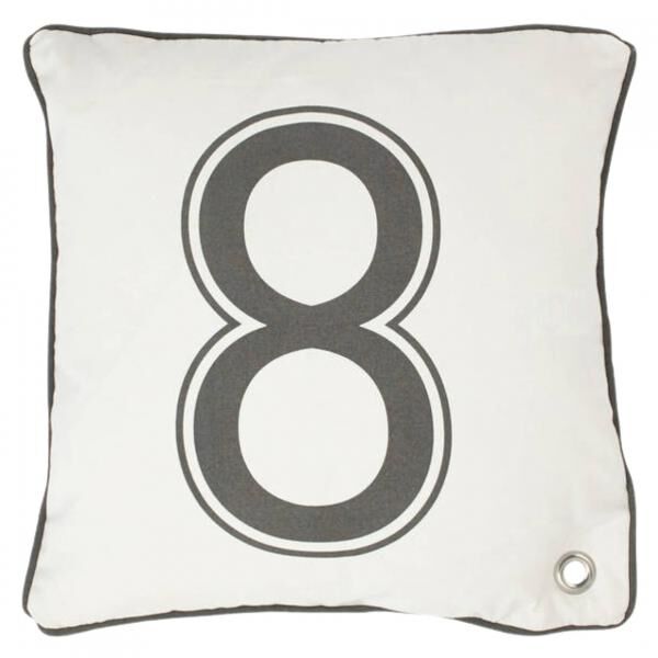 Dutch Decor Kissenbezug Ruder grau 45 x 45 cm