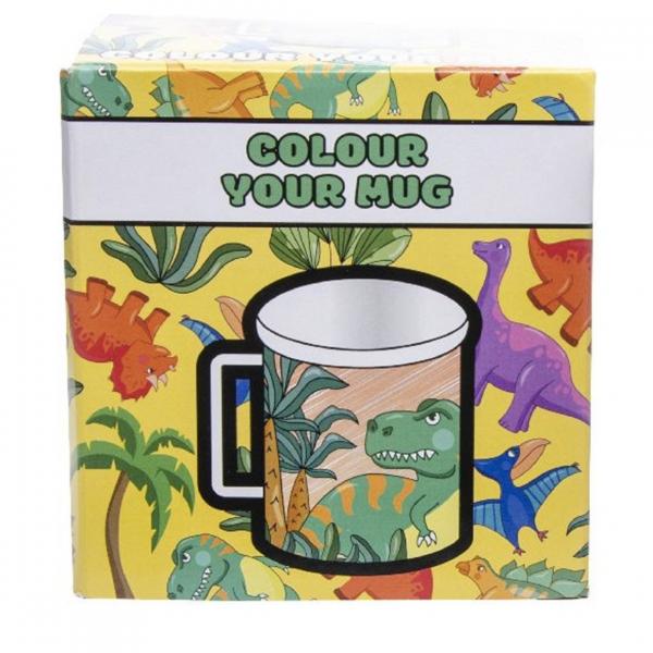 Färbe deine eigene Tasse Dinos 250 ml