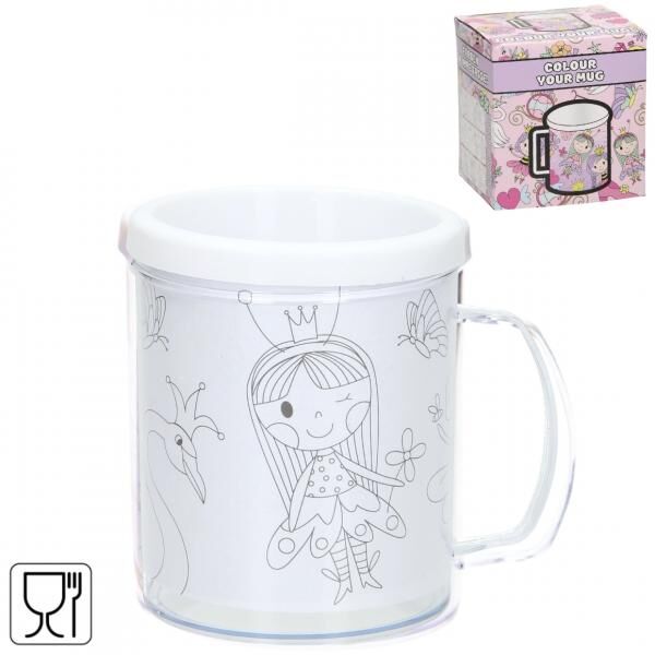 Färbe deine eigene Tasse Prinzessin 250 ml