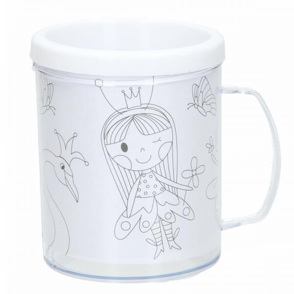 Färbe deine eigene Tasse Prinzessin 250 ml