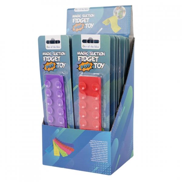 Zappelspielzeug pop-it 16 cm 6 Stück sortiert