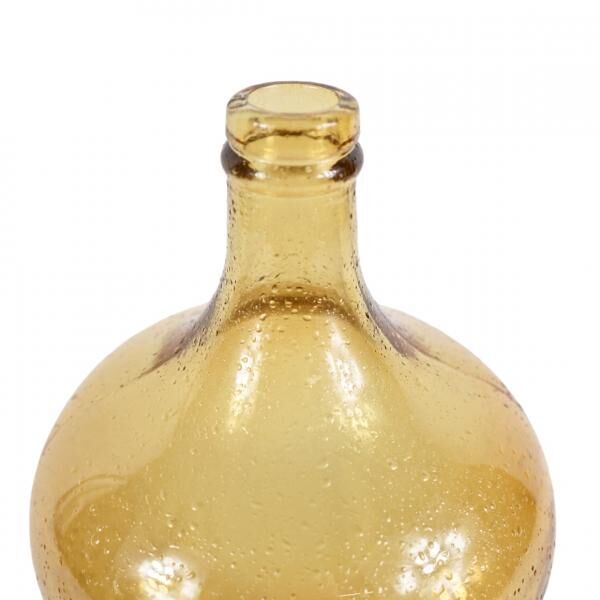 Flasche recyceltes Glas Bernstein 30 cm