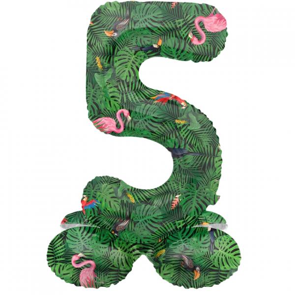 Folat Folienballon stehend 5 Jungle vibe 41 cm