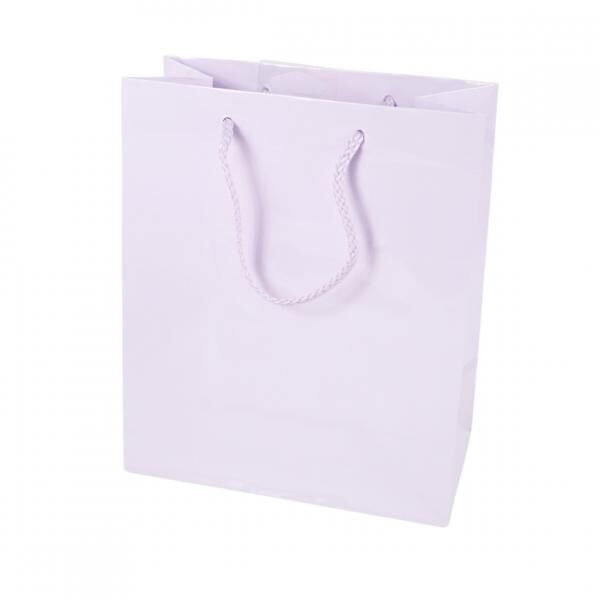 Geschenktüte mit Kordel M flieder 23 cm