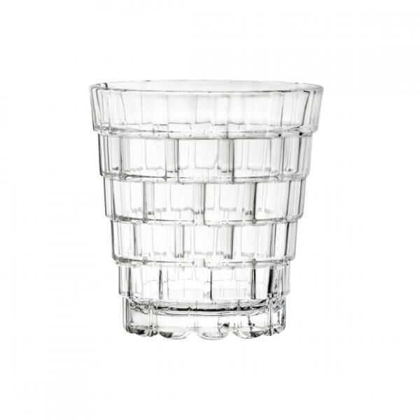 Glas Qube Becher 280 ml Satz von 4