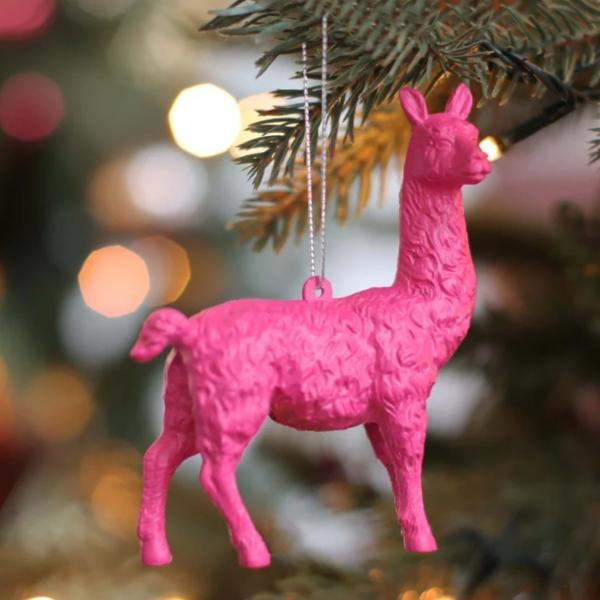 Anhänger Lama rosa 11 cm