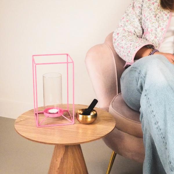 Hausvitamin Laterne rosa 25 cm