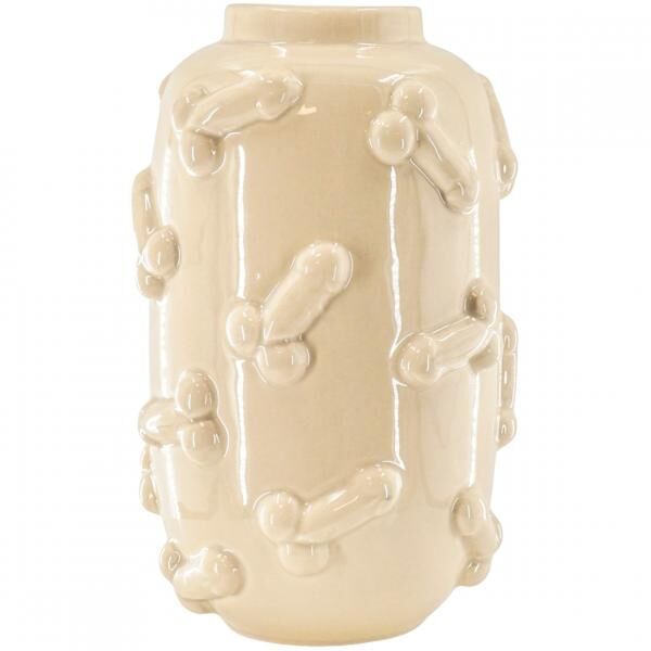 Hausvitamin Vase Dick beige 27 cm