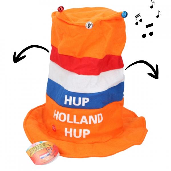 Hut Hup Holland Hup mit batteriebetriebener Musik 35 cm