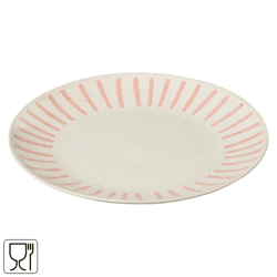 J-Line dinner plate porcelain pink 27.5 cm