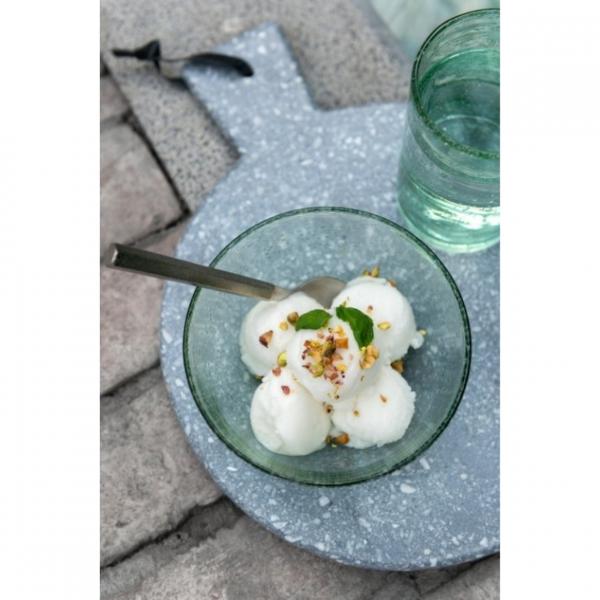 J-LINE Servierbrett Marmor grau 38 cm